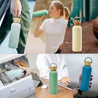 small mouth water bottle use for meetings traveling during activities